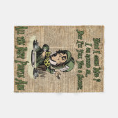 Wütender Hutmacher, Alice im Wunderland, zitieren Fleecedecke (Vorderseite (Horizontal))