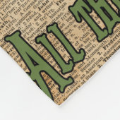 Wütender Hutmacher, Alice im Wunderland, zitieren Fleecedecke (Ecke)