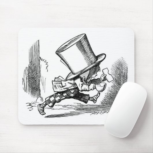 Wütender Hutmacher-Betrieb Mousepad (Mit Mouse)
