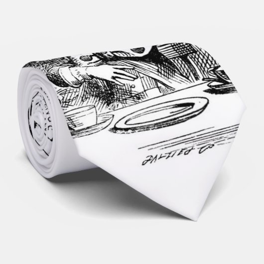 Wütender Hutmacher mit Dormouse Krawatte (Gerollt)