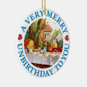 Wütender Hutmacher wünscht Alice ein sehr Keramikornament (Rechts)