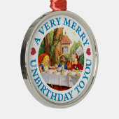 Wütender Hutmacher wünscht Alice ein sehr Ornament Aus Metall (Rechts)