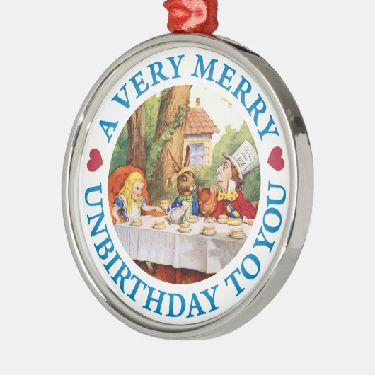 Wütender Hutmacher wünscht Alice ein sehr Ornament Aus Metall (Links)