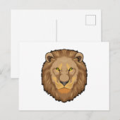 Wütender Löwe Postkarte (Vorne/Hinten)