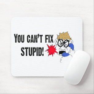 Wütender Mann am Telefon Humor Mousepad
