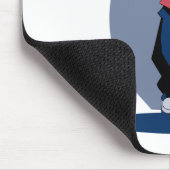 Wütender Mann gehend Mousepad (Ecke)