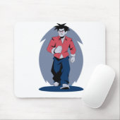 Wütender Mann gehend Mousepad (Mit Mouse)