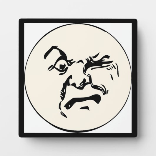 WÜTENDER MOND FOTOPLATTE (Vorderseite)