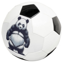 Wütender Panda Fußball