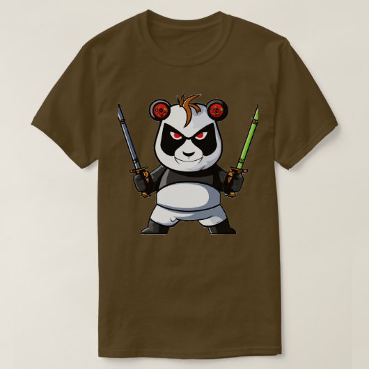 Wütender Panda T-Shirt (Design vorne)
