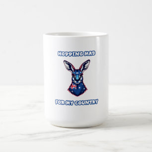 Wütender Patriot Kangaroo Australischer Geist Kaffeetasse