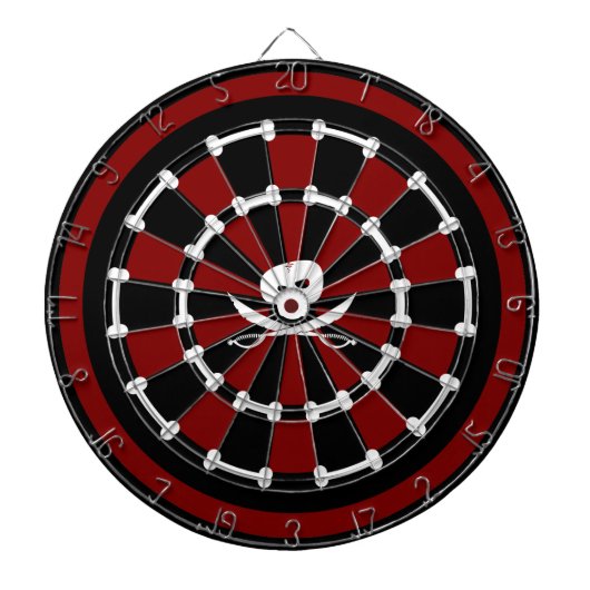 Wütender PiratDartboard Dartscheibe (vorne)