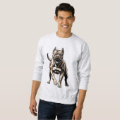 Wütender Pitbull Sweatshirt (Vorne ganz)