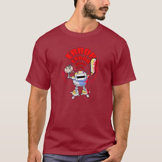 Wütender Roboter T-Shirt (Vorderseite)