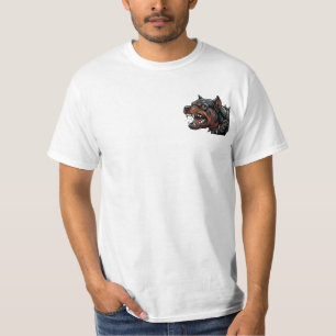 Wütender Rottweiler Stachelhalsband Zornige Hunde  T-Shirt