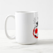 Wütender Samurai-Katzenbecher - Für Fußballkrieger Kaffeetasse (Links)