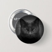 Wütender Scheinwerfer der schwarzen Katze Button (Vorne & Hinten)