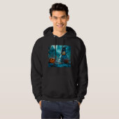 Wütender Schneemann Halloween Kapuzenpullover mit  Hoodie (Vorne ganz)