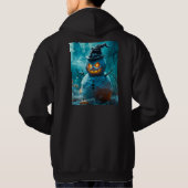 Wütender Schneemann Halloween Kapuzenpullover mit  Hoodie (Rückseite)