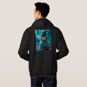 Wütender Schneemann Halloween Kapuzenpullover mit  Hoodie (Schwarz voll)