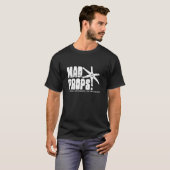 Wütender Stütze-Logo-Schwarz-T - Shirt (Vorne ganz)