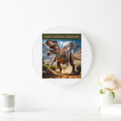 Wütender T. Rex Große Wanduhr (Zuhause)