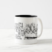 "Wütender Tee " Zweifarbige Tasse (VorderseiteRechts)