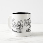 "Wütender Tee " Zweifarbige Tasse (Vorderseite Links)