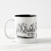 "Wütender Tee " Zweifarbige Tasse (Links)