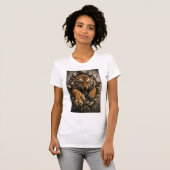 Wütender Tiger durchbricht Wand T-Shirt (Vorne ganz)