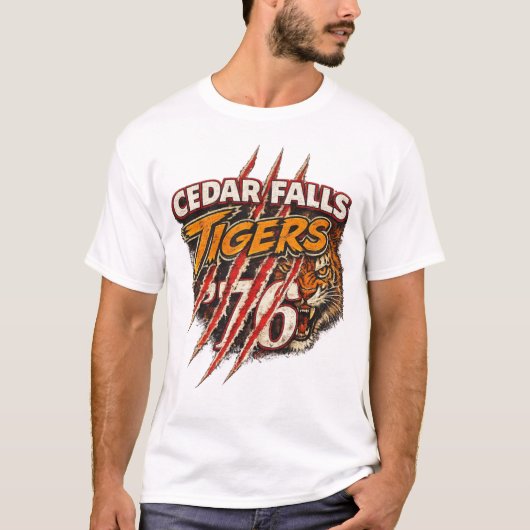 Wütender Tiger T-Shirt (Vorderseite)