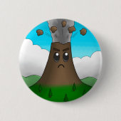 Wütender Vulkan Button (Vorderseite)