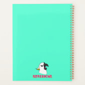 Wütender weißer Papagei mit sonniger Schrift Planer (Rückseite)