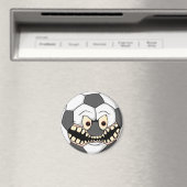 wütender wilder Fußball Magnet (In Situ (Geschirrspüler))