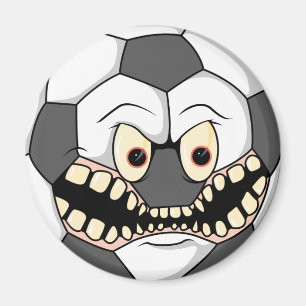 wütender wilder Fußball Magnet