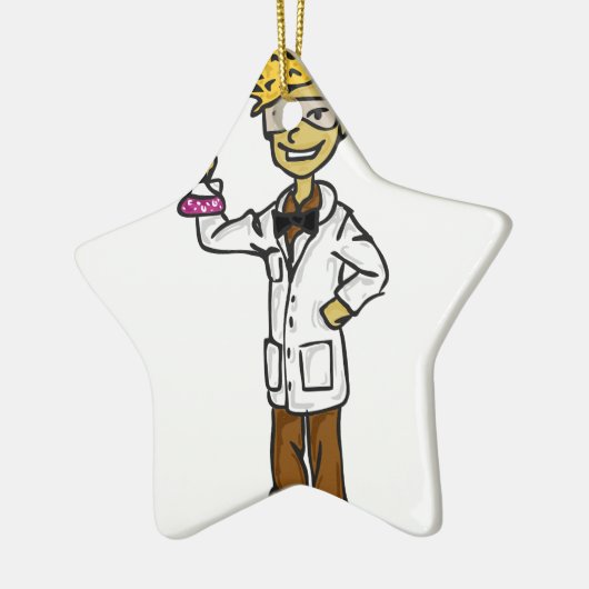 Wütender Wissenschaftler 4 - Jugendlicher Keramik Ornament (Links)