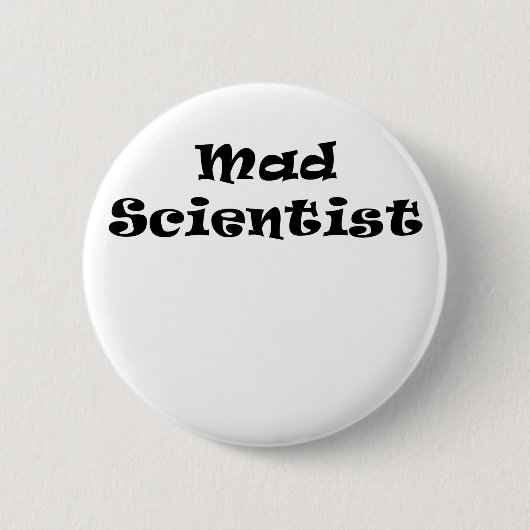 Wütender Wissenschaftler Button (Vorderseite)