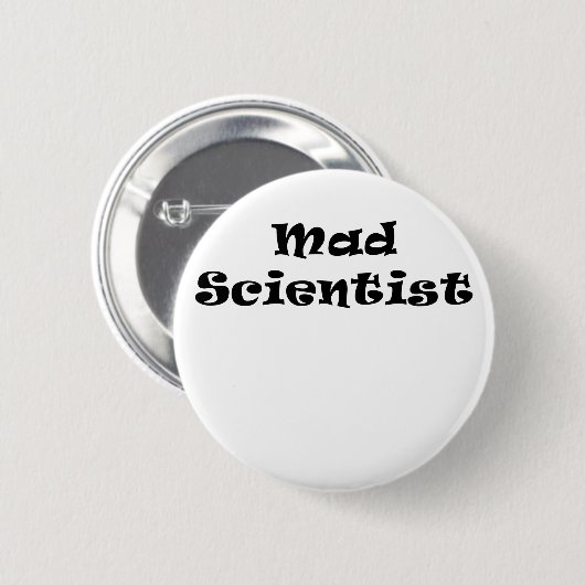 Wütender Wissenschaftler Button (Vorne & Hinten)