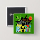 Wütender Wissenschaftler Button (Vorne & Hinten)