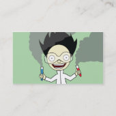 Wütender Wissenschaftler - Geschäft Visitenkarte (Rückseite)