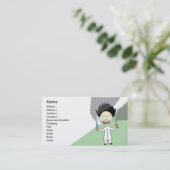 Wütender Wissenschaftler - Geschäft Visitenkarte (Stehend Vorderseite)