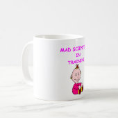 wütender Wissenschaftler Kaffeetasse (Vorderseite Links)