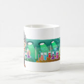 Wütender Wissenschaftler-Labrador-Cartoon Kaffeetasse (Mittel)