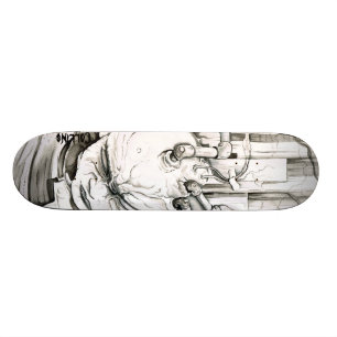 Wütender Wissenschaftler Skateboard
