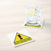 Wütender Wissenschaftler-Untersetzer Rechteckiger Pappuntersetzer (Vor Ort)