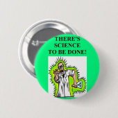 wütender Wissenschaftlerwitz Button (Vorne & Hinten)