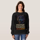 Wütender Wolf Sweatshirt (Vorne ganz)