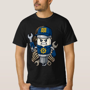 Wütender Zündkerzenmechaniker - Lustiges Garagenma T-Shirt