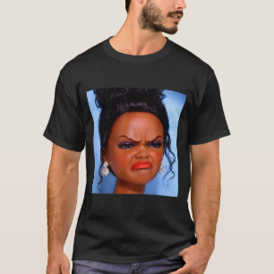Wütendes angewidertes schwarzes Puppengesicht Meme T-Shirt