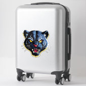 Wütendes Brüllendes Panther-Maskottchen Aufkleber (Koffer)
